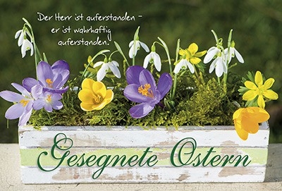 Faltkarte: Gesegnete Ostern